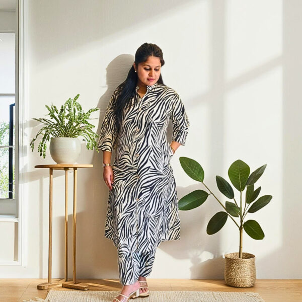 Zebra Zen Pure Cotton Coord Set